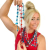 48 Metallic Patriotic Star Necklaces - 4th of July, Memorial Day, Party Favor or Decoration