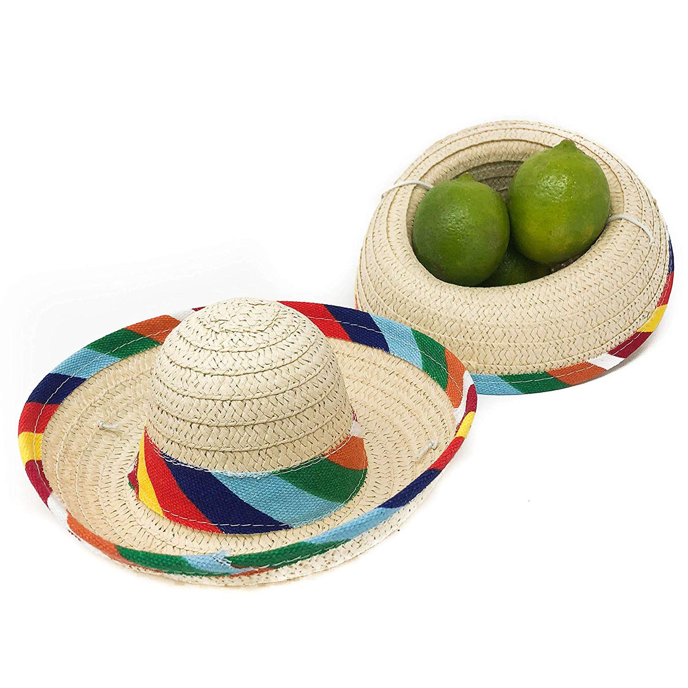 12 Mini Sombrero Fiesta Party Supplies - Mexican Themed Party Decorations