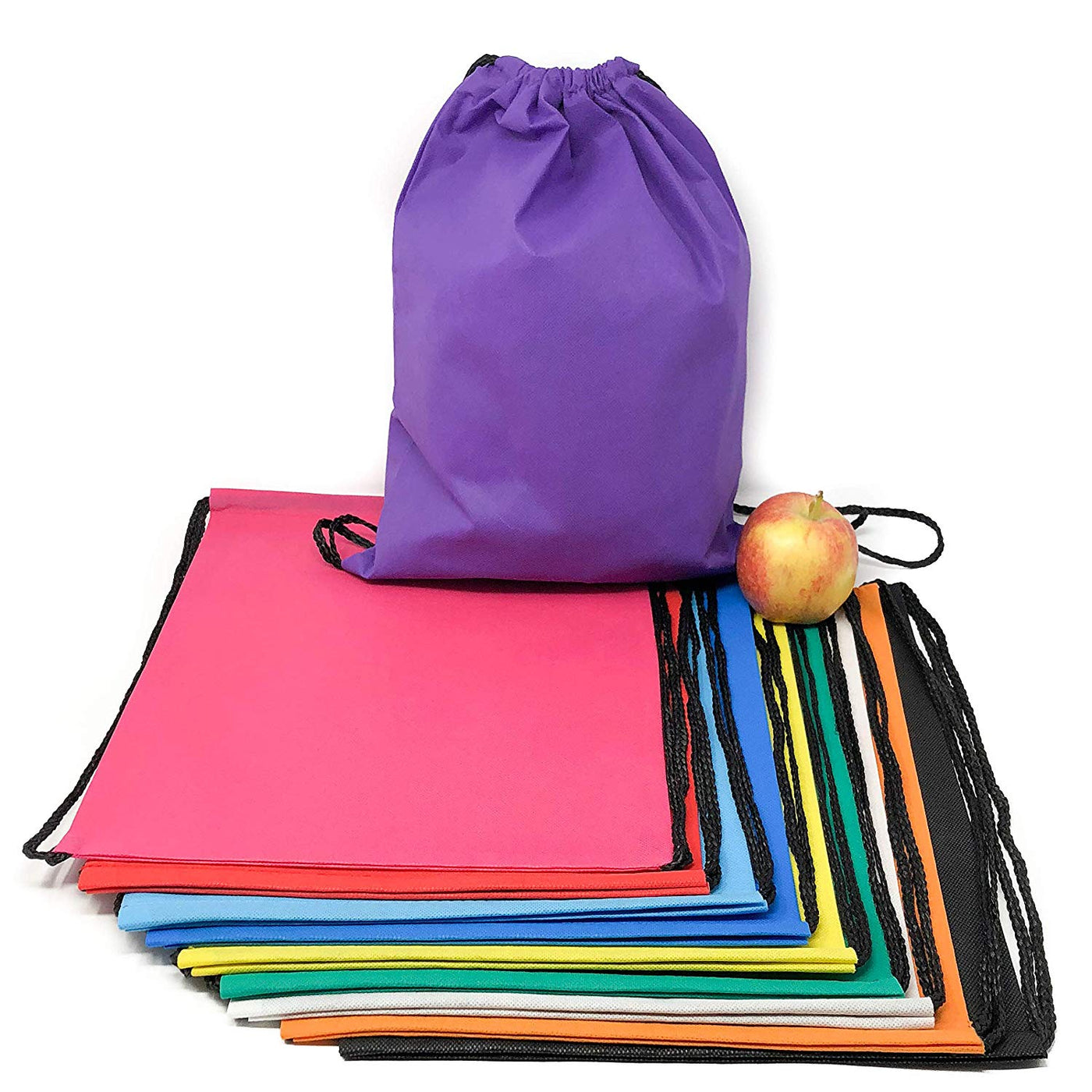 50 Bulk Drawstring Bags - Polyester Backpacks