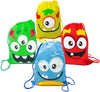 12 Monster Themed Drawstring Bag Party Supplies - Monster Party Favors Backpack