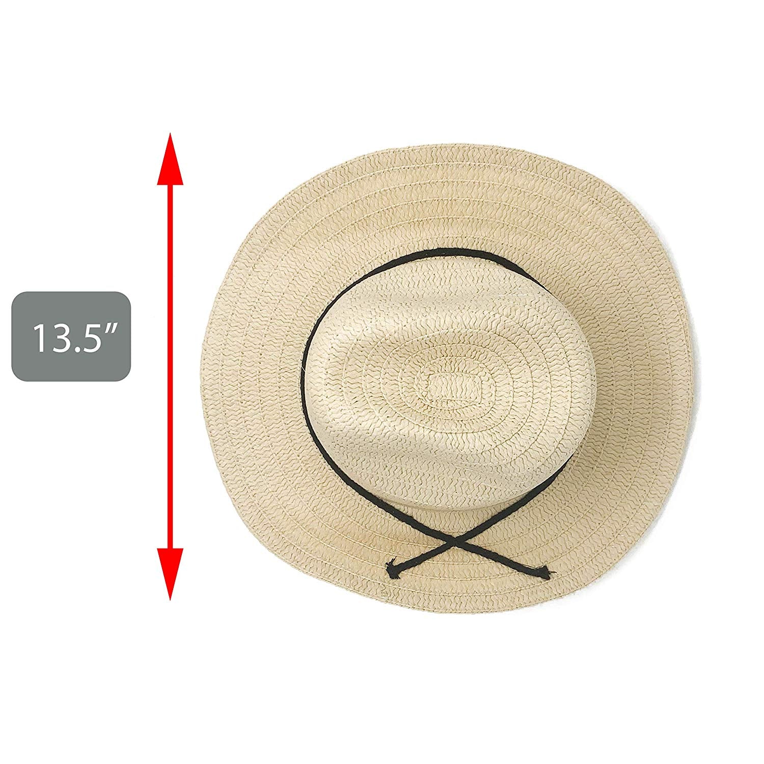 12 Cowboy Hats - Adult Western Straw Hats with Band for Western Theme Party