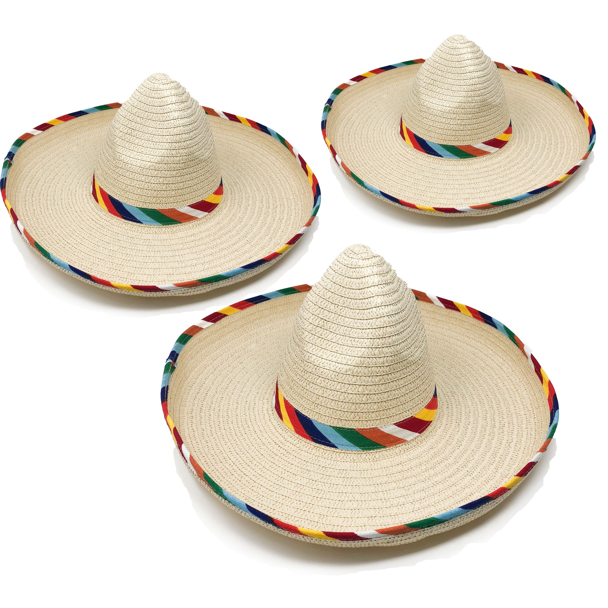 18inch Mexican Sombrero Hat, Straw Hat Mexican Costume Sombrero Kids Cinco  de Mayo Spanish Fiesta
