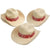 12 Piece Western Cowboy Hats with Red Bandana