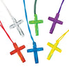 48 Piece Crystal Cross Necklaces - Religious Party Favor - Sunday School & Vacation Bible School Giveaway