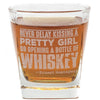 Ernest Hemingway Quote Whiskey Cocktail Glass, 10 oz
