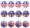 Patriotic Hanging Paper Lanterns – 12 Inch Red, White and Blue American Flag Lantern 4th of July, Patriotic Party Decoration