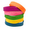 Inspirational Sayings Rubber Bracelet Assortment - Motivational Party Favor - VBS Giveaway