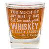 Mark Twain Quote Whiskey Cocktail Glass, 10 oz