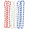 48 Metallic Patriotic Star Necklaces - 4th of July, Memorial Day, Party Favor or Decoration