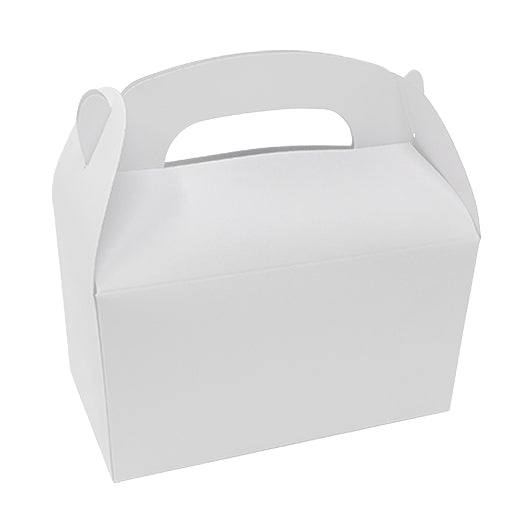 48 Pack White Treat Boxes with Handles